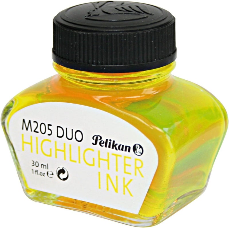 Pelikan حبر تمييز بيليكان M205 ديو - أصفر فوسفوري، 30 مل - Image 1